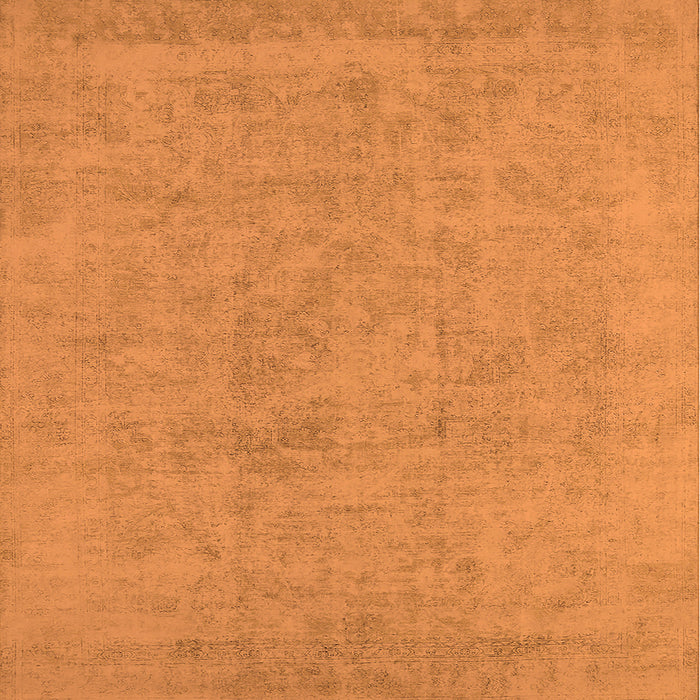 Square Oriental Orange Industrial Rug, urb2168org