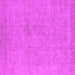 Square Machine Washable Oriental Pink Industrial Rug, wshurb2168pnk