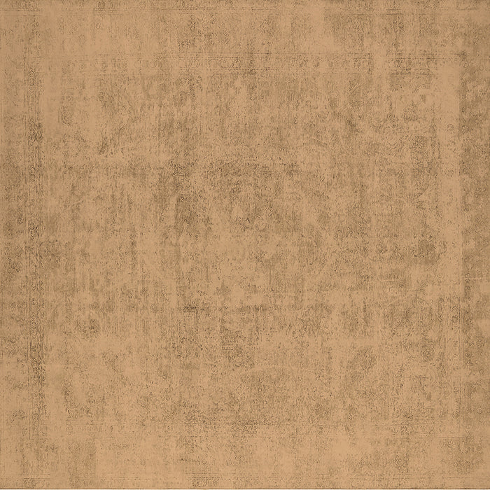Square Oriental Brown Industrial Rug, urb2168brn