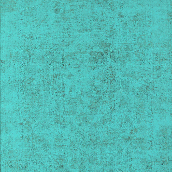 Machine Washable Oriental Turquoise Industrial Area Rugs, wshurb2168turq