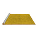 Sideview of Machine Washable Oriental Yellow Industrial Rug, wshurb2168yw