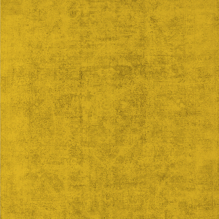 Machine Washable Oriental Yellow Industrial Rug, wshurb2168yw