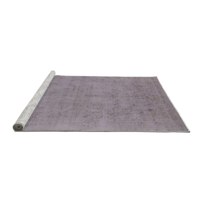 Sideview of Machine Washable Industrial Modern Dark Gray Rug, wshurb2169