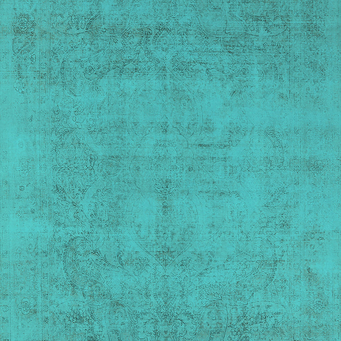 Oriental Turquoise Industrial Rug, urb2169turq