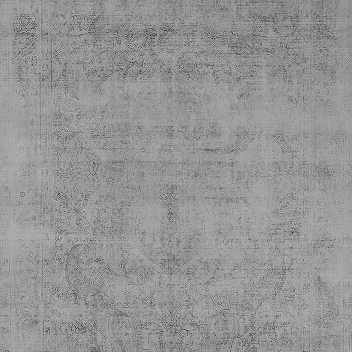 Machine Washable Oriental Gray Industrial Rug, wshurb2169gry