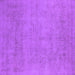 Square Oriental Purple Industrial Rug, urb2169pur