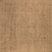 Square Oriental Brown Industrial Rug, urb2169brn