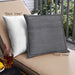 Front View of Mid-Century Modern Urban Square Silver Gray Throw Pillow, 18 inch by 18 inch, pwurb216