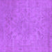 Square Oriental Purple Industrial Rug, urb2170pur