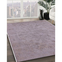 Mid-Century Modern Pink Oriental Rug, urb2170