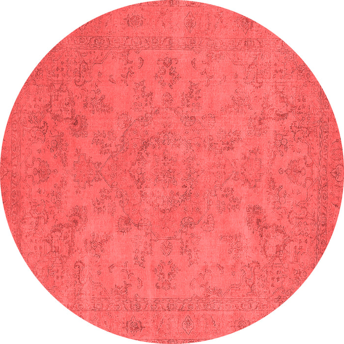 Machine Washable Oriental Red Industrial Rug, wshurb2170red