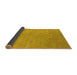 Sideview of Oriental Yellow Industrial Rug, urb2170yw