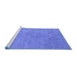 Sideview of Machine Washable Oriental Blue Industrial Rug, wshurb2170blu