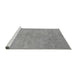 Sideview of Machine Washable Oriental Gray Industrial Rug, wshurb2170gry