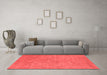 Industrial Red Washable Rugs