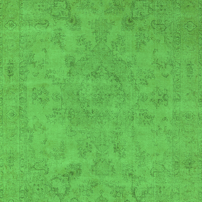 Machine Washable Oriental Green Industrial Area Rugs, wshurb2170grn