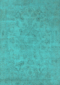 Oriental Turquoise Industrial Rug, urb2170turq