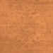 Square Oriental Orange Industrial Rug, urb2170org