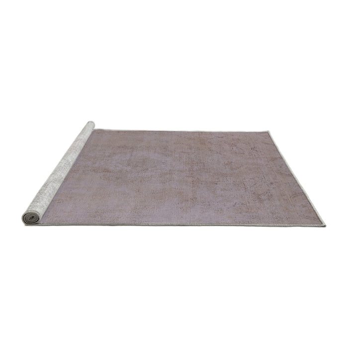 Sideview of Machine Washable Industrial Modern Rosy Brown Pink Rug, wshurb2171