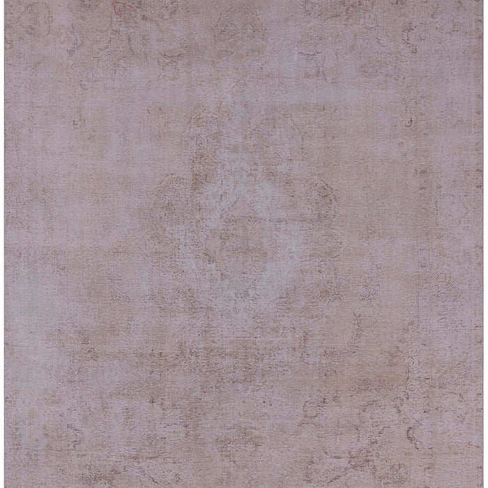 Mid-Century Modern Rosy Brown Pink Oriental Rug, urb2171