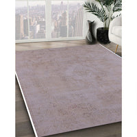 Mid-Century Modern Rosy Brown Pink Oriental Rug, urb2171