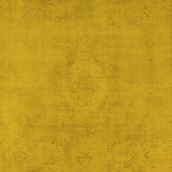 Machine Washable Oriental Yellow Industrial Rug, wshurb2171yw