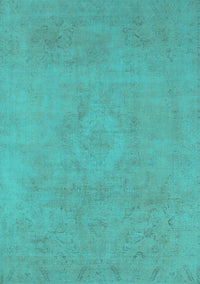 Oriental Turquoise Industrial Rug, urb2171turq