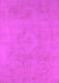 Machine Washable Oriental Pink Industrial Rug, wshurb2171pnk