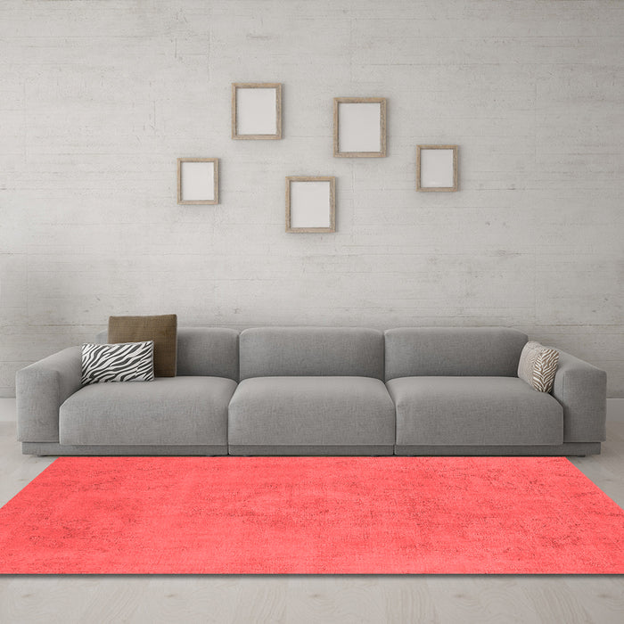 Industrial Red Washable Rugs