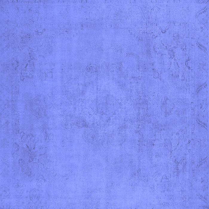 Square Oriental Blue Industrial Rug, urb2171blu
