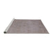 Sideview of Machine Washable Industrial Modern Rose Dust Purple Rug, wshurb2172