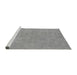 Sideview of Machine Washable Oriental Gray Industrial Rug, wshurb2172gry