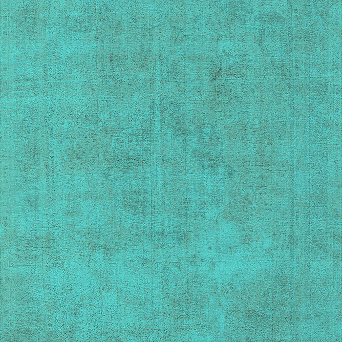 Machine Washable Oriental Turquoise Industrial Area Rugs, wshurb2172turq
