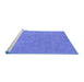 Sideview of Machine Washable Oriental Blue Industrial Rug, wshurb2172blu