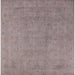 Square Mid-Century Modern Rose Purple Oriental Rug, urb2173