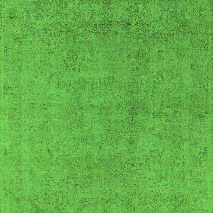 Machine Washable Oriental Green Industrial Area Rugs, wshurb2173grn