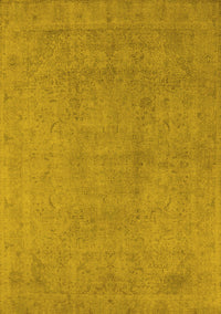 Oriental Yellow Industrial Rug, urb2173yw