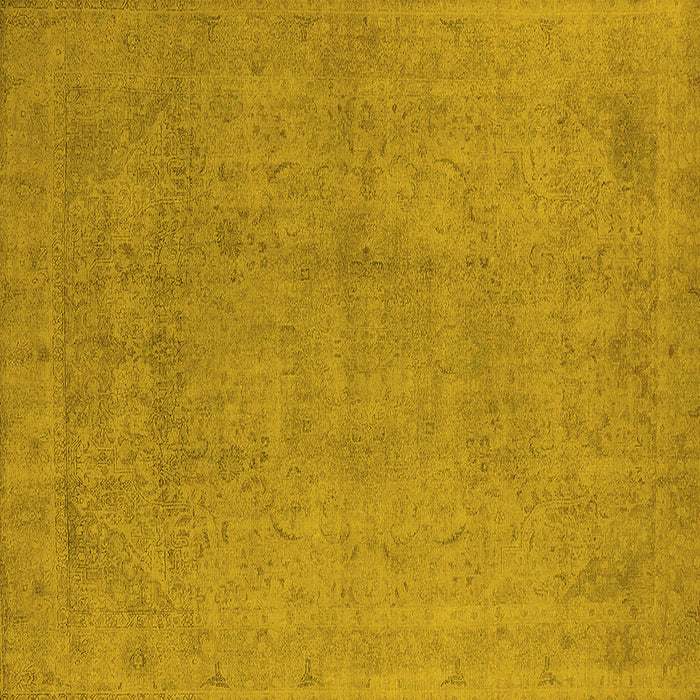 Square Oriental Yellow Industrial Rug, urb2173yw