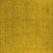 Square Oriental Yellow Industrial Rug, urb2173yw