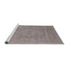Sideview of Machine Washable Industrial Modern Rose Dust Purple Rug, wshurb2174