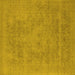 Square Oriental Yellow Industrial Rug, urb2174yw