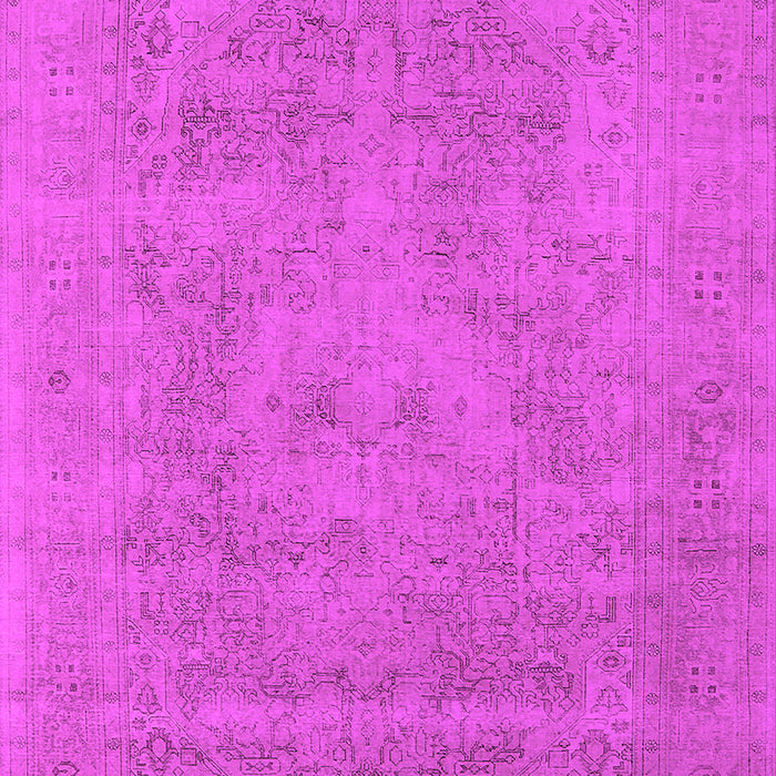 Machine Washable Oriental Pink Industrial Rug, wshurb2174pnk