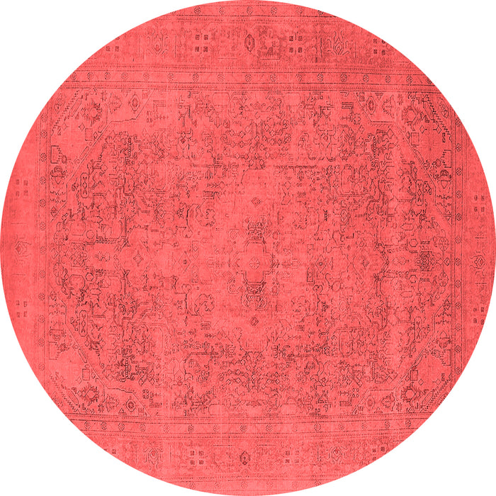 Machine Washable Oriental Red Industrial Rug, wshurb2174red