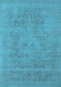 Oriental Light Blue Industrial Rug, urb2174lblu