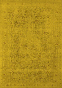 Oriental Yellow Industrial Rug, urb2174yw