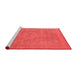 Industrial Red Washable Rugs