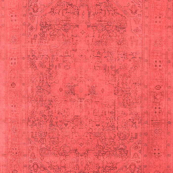 Machine Washable Oriental Red Industrial Rug, wshurb2174red
