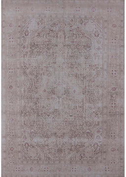 Machine Washable Industrial Modern Rose Dust Purple Rug, wshurb2174