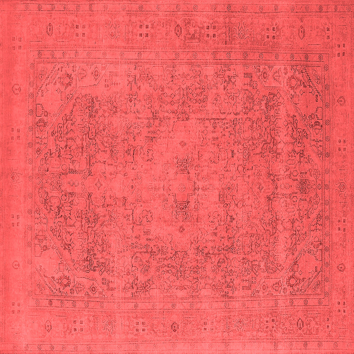 Machine Washable Oriental Red Industrial Rug, wshurb2174red