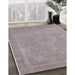 Machine Washable Industrial Modern Silver Pink Rug in a Family Room, wshurb2175